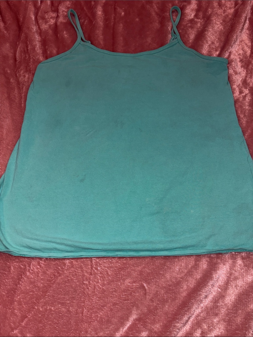 Women's Blue/Green Spaghetti Strap Cami - Brand